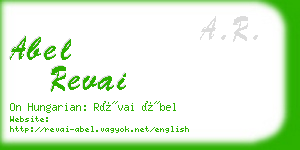 abel revai business card